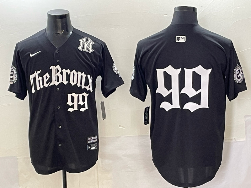 Men New York Yankees #99 Judge black MLB 2025 Nike jersey 0023